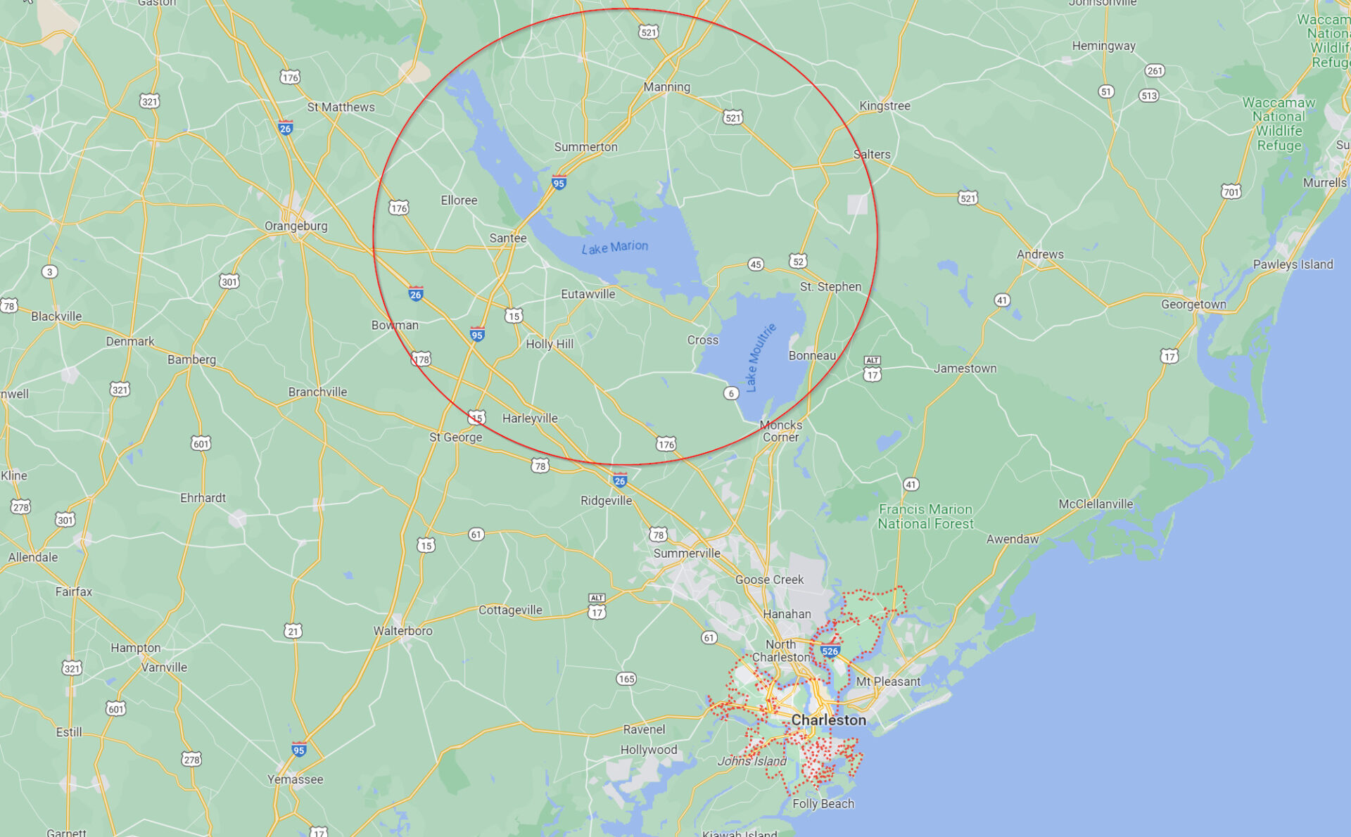 Le F-35 a été perdu près de la ville de Charleston